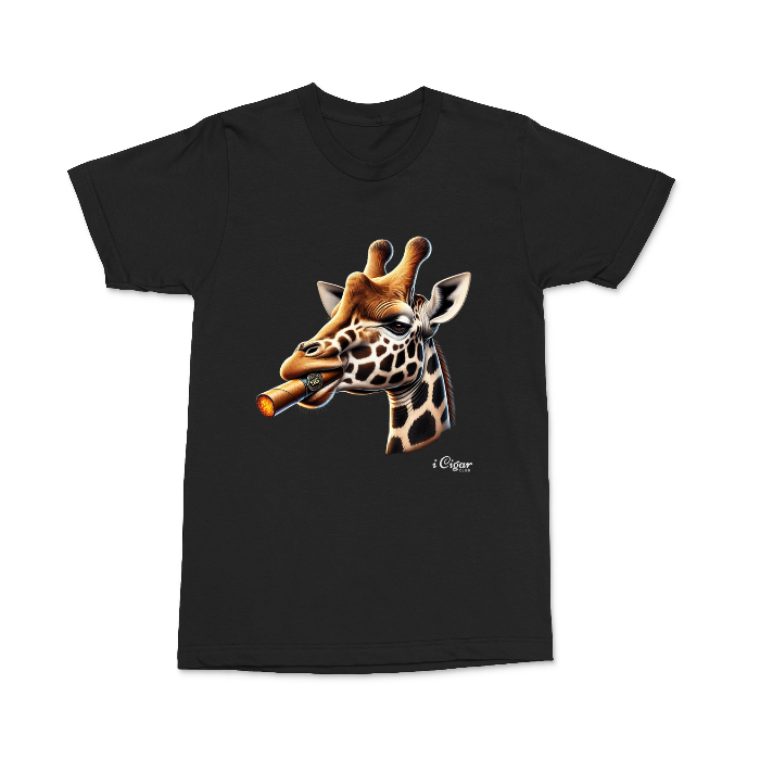 African Nubian Giraffe with a Cigar.