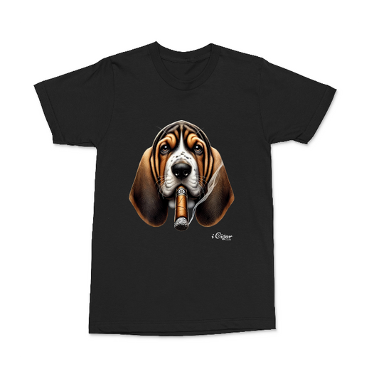Basset Hound with a Cigar.