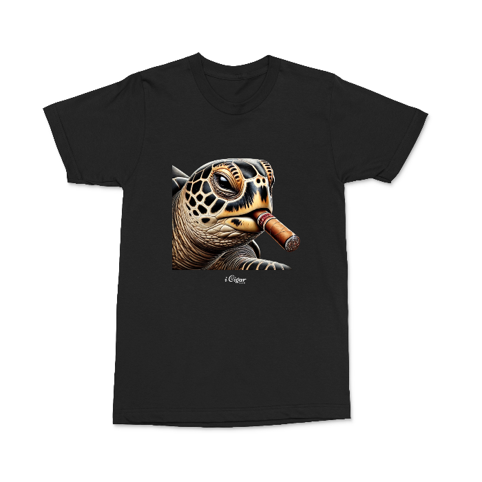 Hawksbill Sea Turtle with a Cigar.
