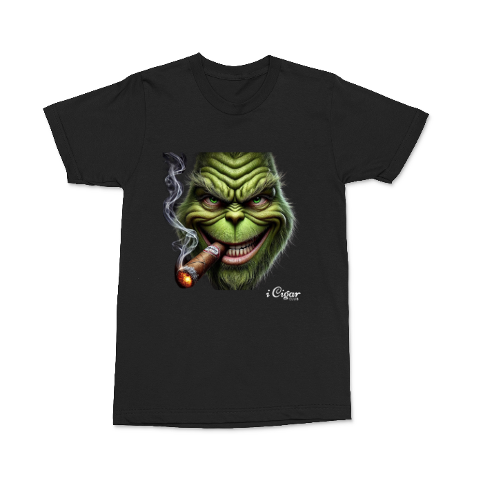 Evil Grinning Grinch with a Cigar. - i Cigar Club 