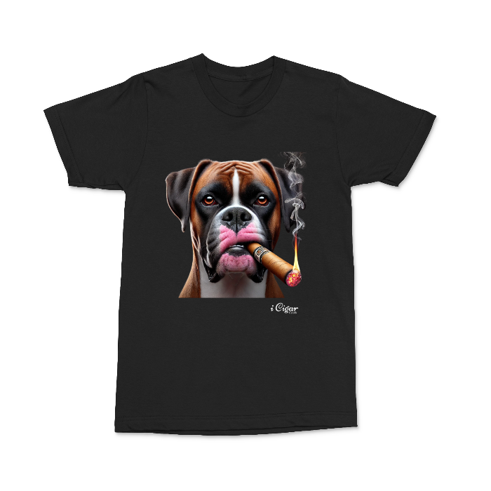 Boxer Breed with a Cigar.