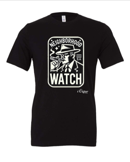 Neighborhood Watch Captain smoking a Cigar. - i Cigar Club 