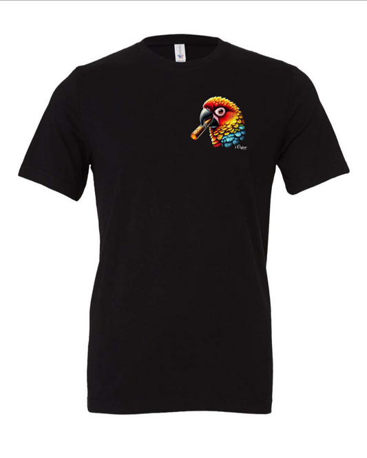 Mutated Sun Conure smoking a Cigar. - i Cigar Club 