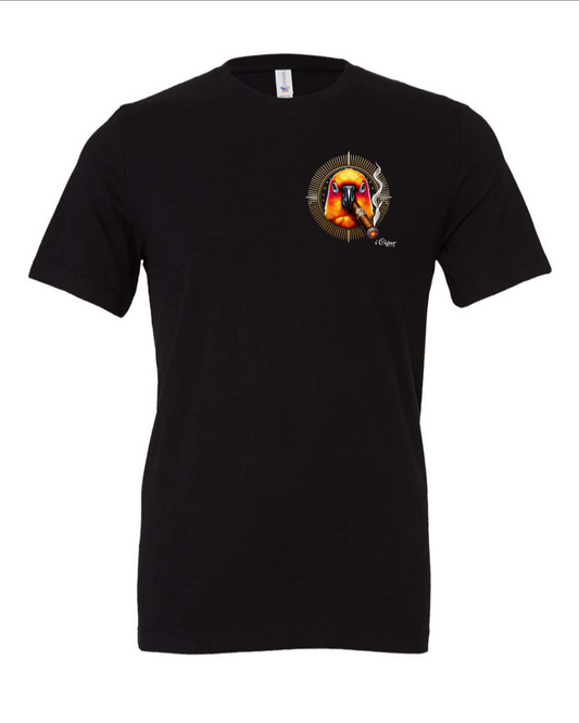 Sun Conure Sun Logo smoking a Cigar. - i Cigar Club 