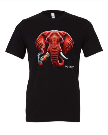 Luxurious Red Elephant smoking a Cigar. - i Cigar Club 